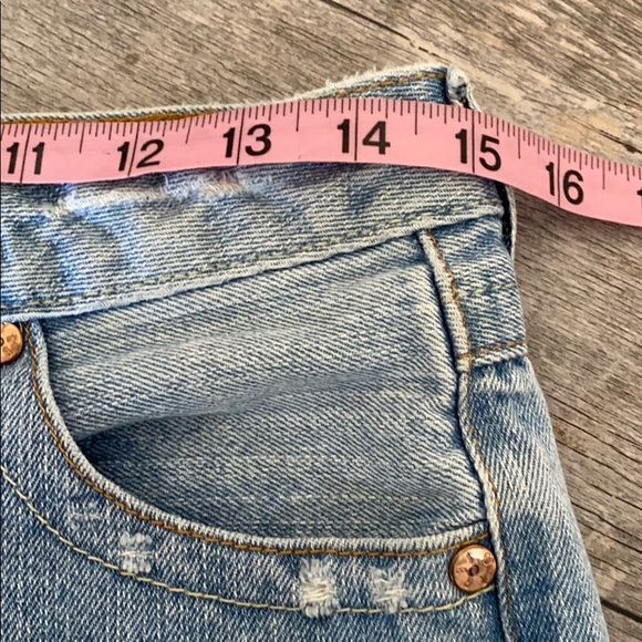 True Religion Distressed Mini Denim Skirt 30 - Picture 5 of 8